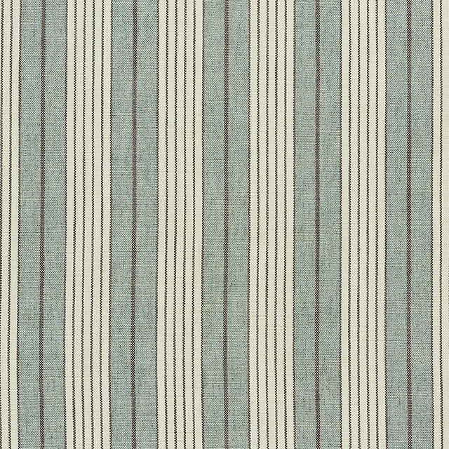 Schumacher Horst Stripe Sky Fabric