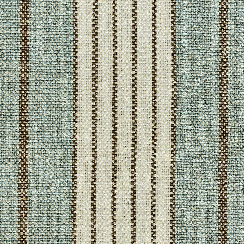 Schumacher Horst Stripe Sky Fabric