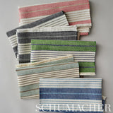 Schumacher Horst Stripe Rose Fabric