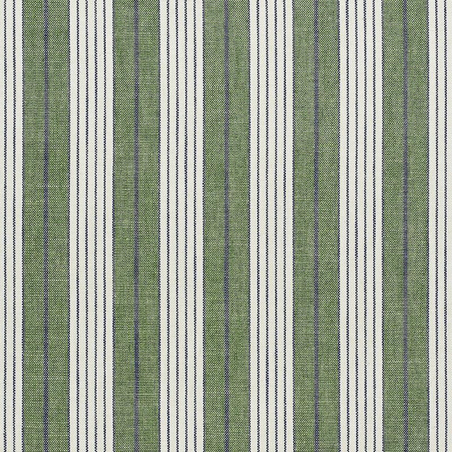 Schumacher Horst Stripe Green Fabric