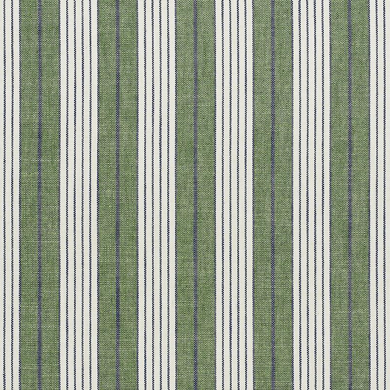 Schumacher Horst Stripe Green Fabric