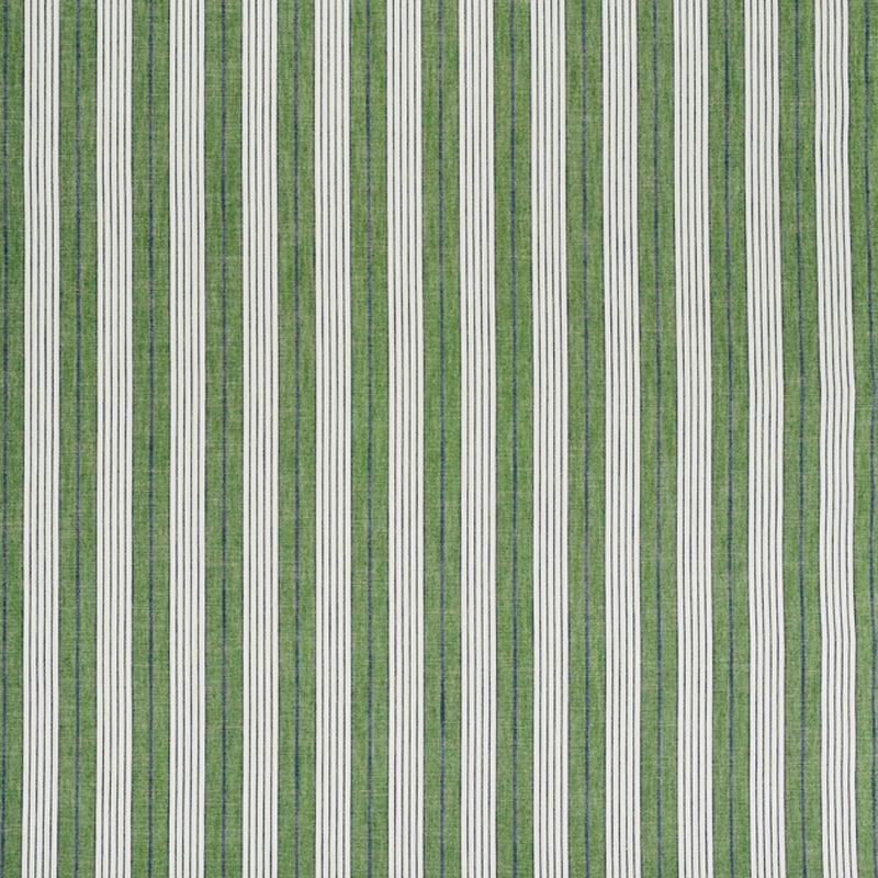 Schumacher Horst Stripe Green Fabric