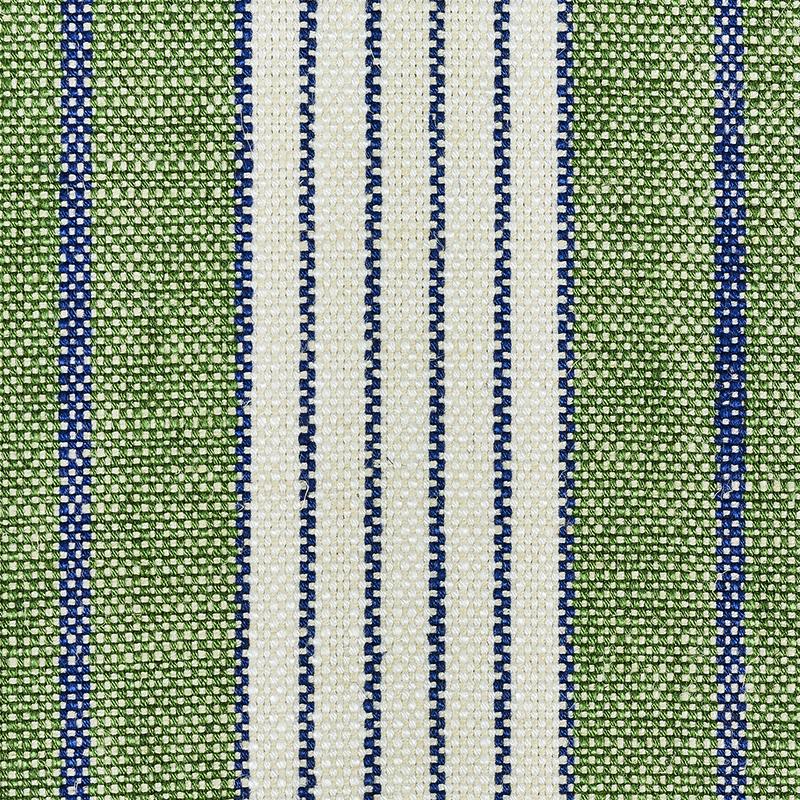 Schumacher Horst Stripe Green Fabric