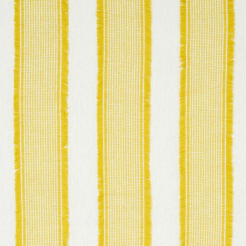 Schumacher Tulum Casement Yellow Fabric