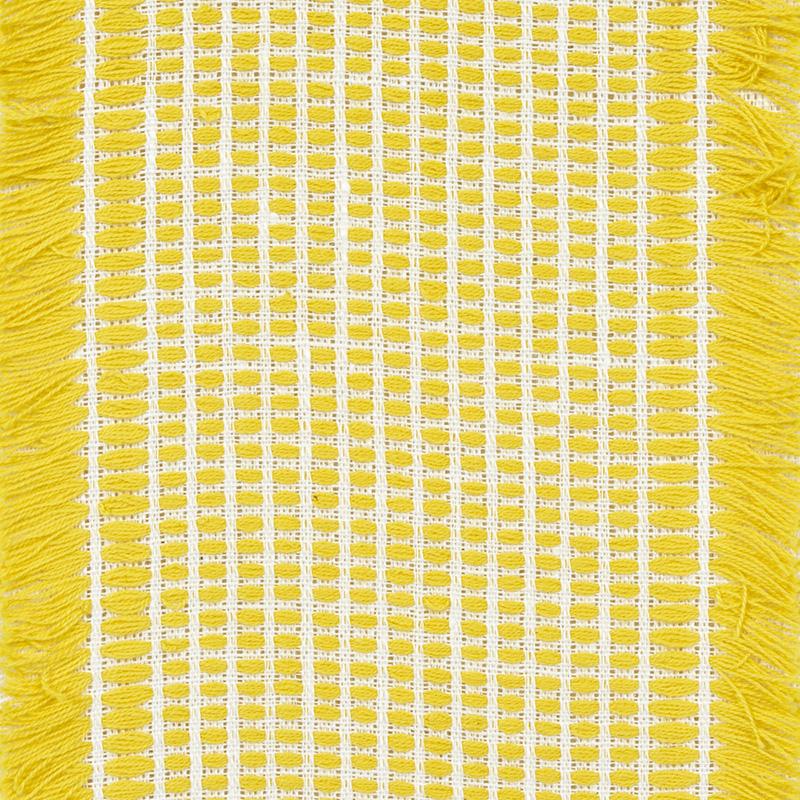 Schumacher Tulum Casement Yellow Fabric