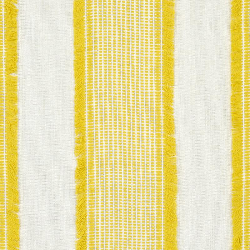 Schumacher Tulum Casement Yellow Fabric