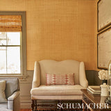 Schumacher Wentworth Embroidery Rose Fabric