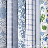 Schumacher Wentworth Embroidery Chambray Fabric