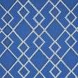 Schumacher Branson Embroidery Blue Fabric