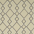 Schumacher Branson Embroidery Taupe Fabric