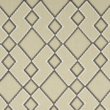 Schumacher Branson Embroidery Taupe Fabric