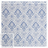 Schumacher Dedra Indigo Fabric