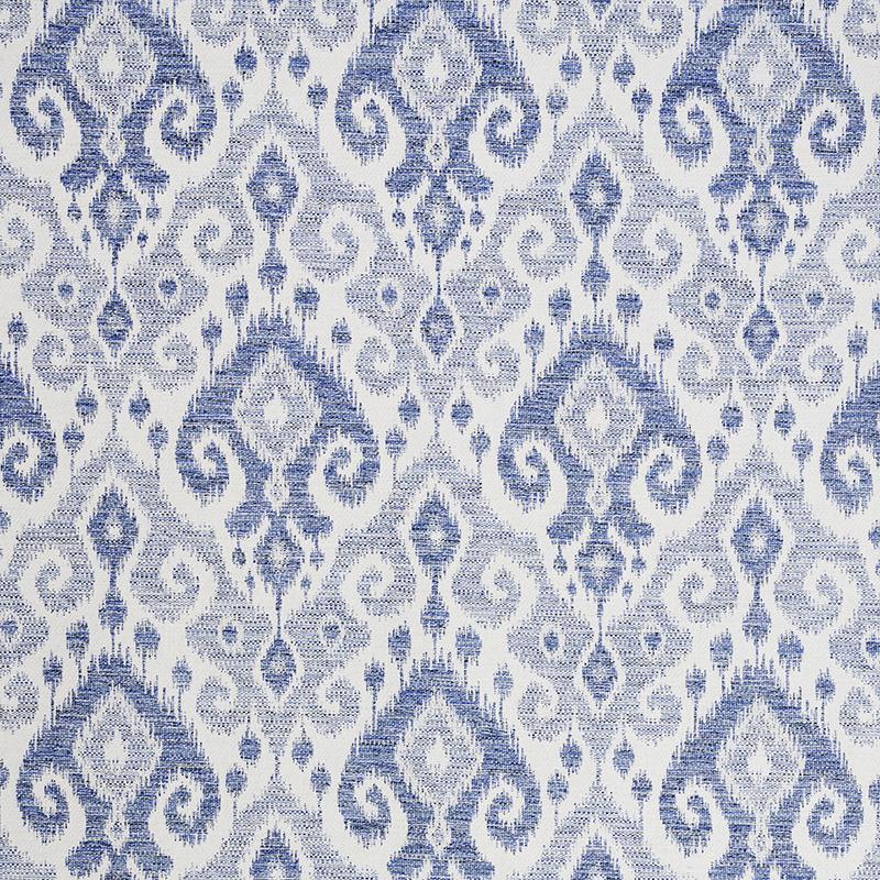 Schumacher Dedra Indigo Fabric