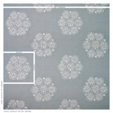 Schumacher Isla Hand Embroidery Sky Fabric