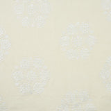 Schumacher Isla Hand Embroidery Ivory Fabric