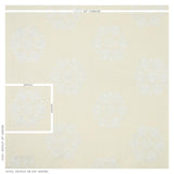 Schumacher Isla Hand Embroidery Ivory Fabric