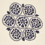 Schumacher Isla Hand Embroidery Slate Fabric