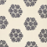 Schumacher Isla Hand Embroidery Slate Fabric