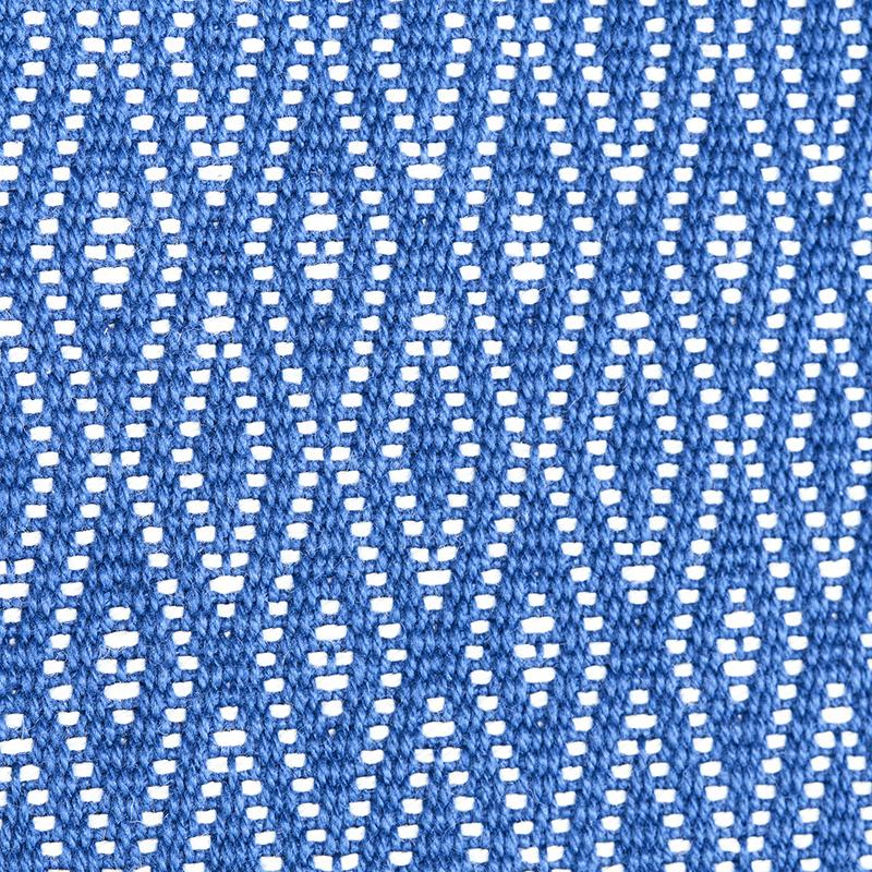 Schumacher Derby Diamond Performance Indigo Fabric