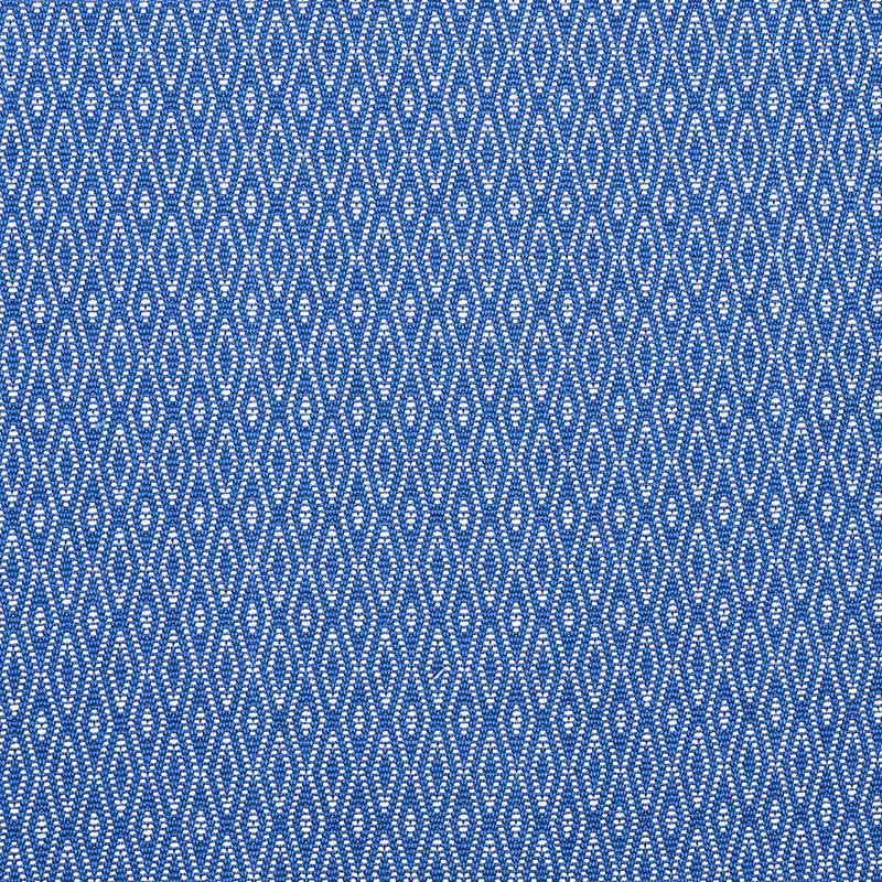 Schumacher Derby Diamond Performance Indigo Fabric