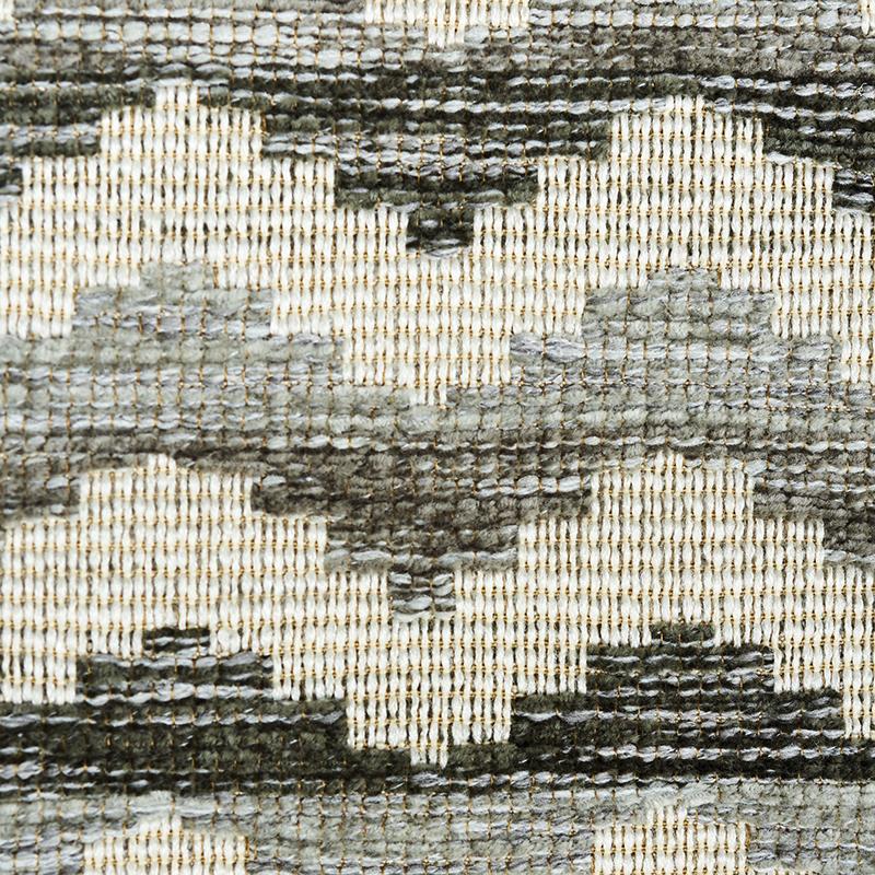 Schumacher Roebuck Performance Grey Fabric