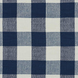 Schumacher Barnes Performance Check Blue Fabric