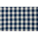 Schumacher Barnes Performance Check Blue Fabric