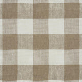 Schumacher Barnes Performance Check Natural Fabric