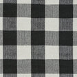 Schumacher Barnes Performance Check Black Fabric