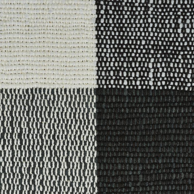 Schumacher Barnes Performance Check Black Fabric