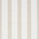 Schumacher Ketley Performance Stripe Natural Fabric