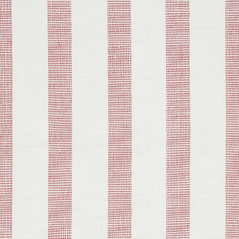 Schumacher Ketley Performance Stripe Red Fabric