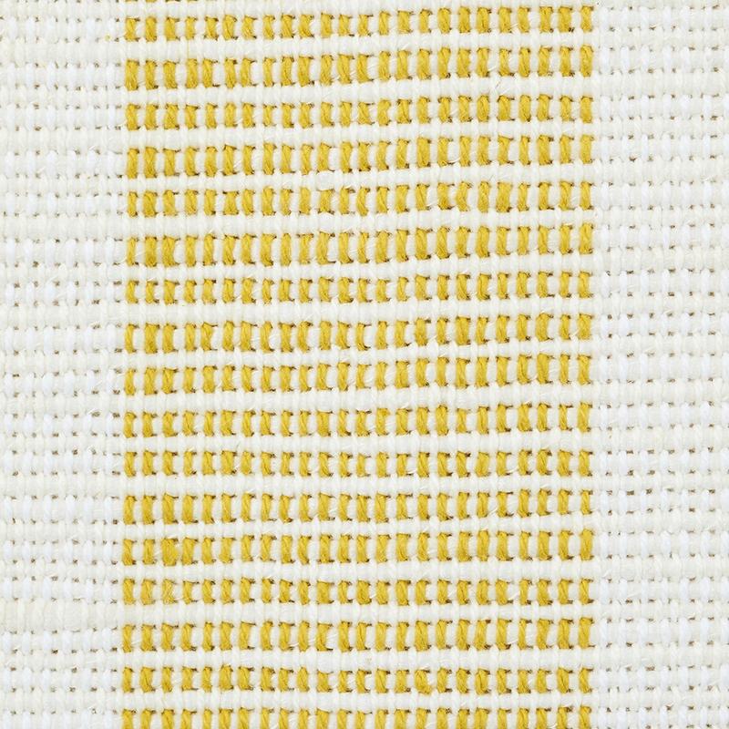 Schumacher Ketley Performance Stripe Yellow Fabric
