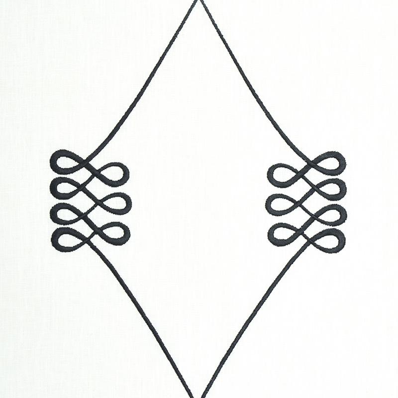 Schumacher Nicolette Embroidery Ivory Fabric