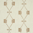 Schumacher Nicolette Embroidery Natural Fabric