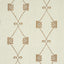Schumacher Nicolette Embroidery Natural Fabric