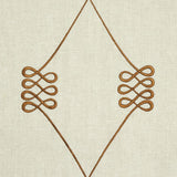 Schumacher Nicolette Embroidery Natural Fabric
