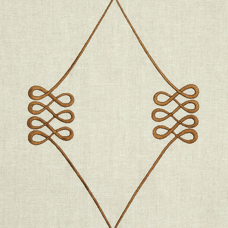 Schumacher Nicolette Embroidery Natural Fabric