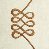 Schumacher Nicolette Embroidery Natural Fabric
