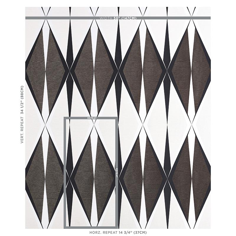 Schumacher Elvetico Brown Fabric