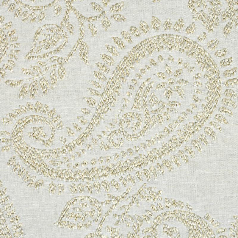 Schumacher Milena Paisley Natural Fabric
