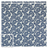Schumacher Milena Paisley Blue Fabric