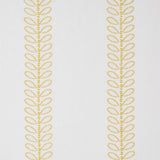 Schumacher Camile Embroidery Yellow Fabric
