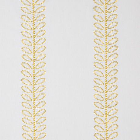 Schumacher Camile Embroidery Yellow Fabric