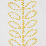 Schumacher Camile Embroidery Yellow Fabric