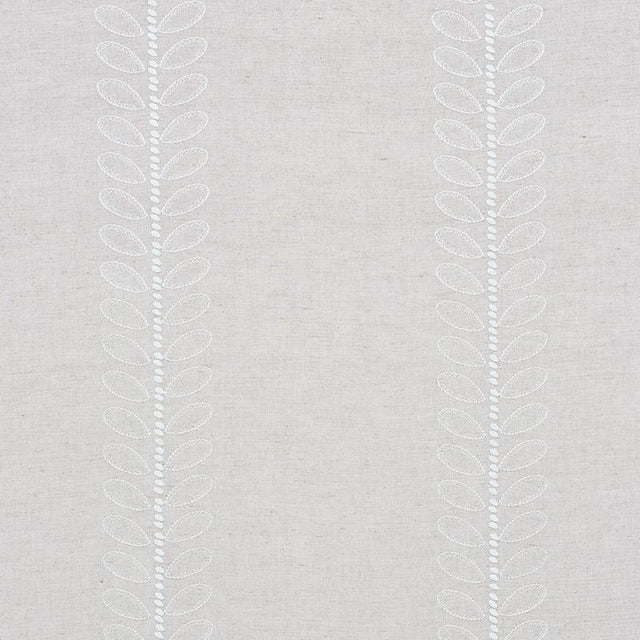 Schumacher Camile Embroidery Natural Fabric