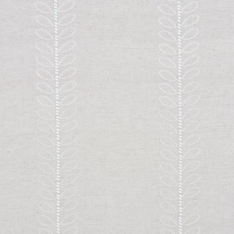 Schumacher Camile Embroidery Natural Fabric