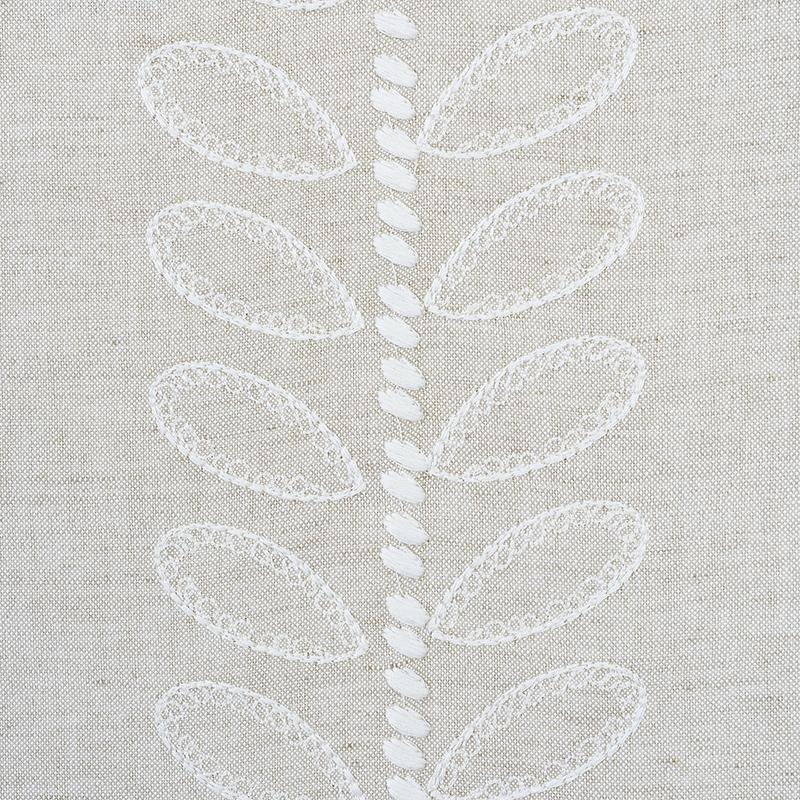 Schumacher Camile Embroidery Natural Fabric