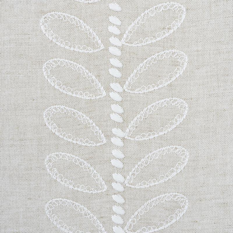 Schumacher Camile Embroidery Natural Fabric