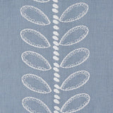 Schumacher Camile Embroidery Sky Fabric